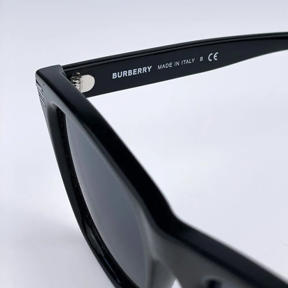 SALE! NEW Burberry BE4348 Cooper 300187 Black Dark Gray Square Unisex Sunglasses